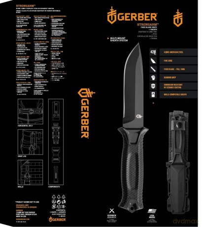 Gerber - Strongarm Fixed Fine Edge - Black