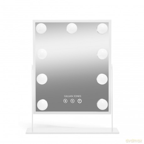 Gillian Jones - Makeup Artist Mirror with 9 powerful LED bulbs - White