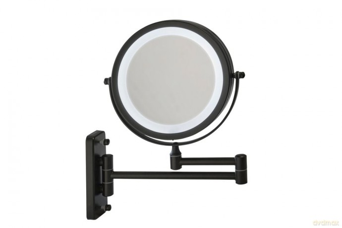 Glow Up - Makeup Artist Mirror - Double Sided w. LED - Black