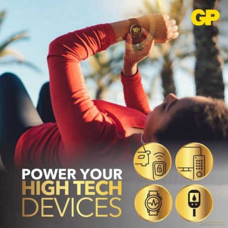 GP - Ultra Plus Lithium Cell Battery CR2032, 3V - 4-pack
