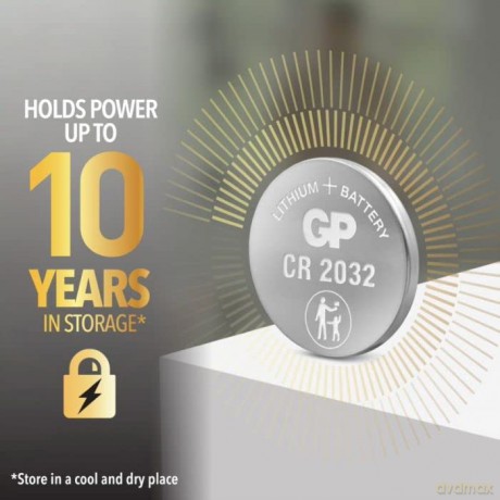 GP - Ultra Plus Lithium Cell Battery CR2032, 3V - 4-pack