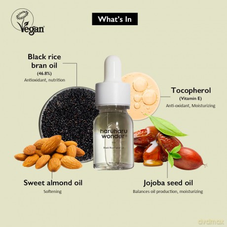 Haruharu Wonder - Black Rice Facial Oil - Black - 10 ml