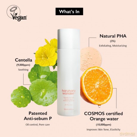 Haruharu Wonder - Centella 3% PHA Gentle Liquid Exfoliating Serum - 120 ml