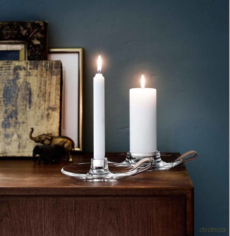 Holmegaard - DWL Candle Holder - 16 cm - Clear