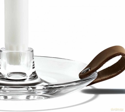 Holmegaard - DWL Candle Holder - 16 cm - Clear