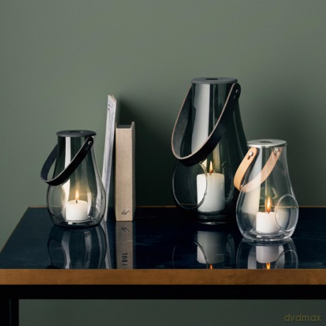 Holmegaard - DWL Lantern 16 cm - Smoked Glass