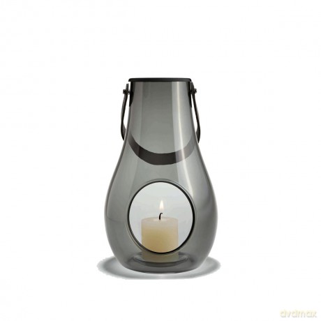 Holmegaard - DWL Lantern 25 cm - Smoked Glass