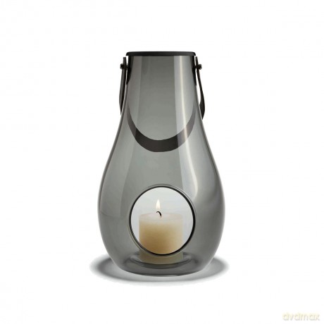 Holmegaard - DWL Lantern 29 cm - Smoked Glass