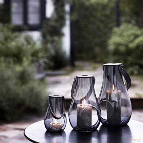 Holmegaard - DWL Lantern 29 cm - Smoked Glass