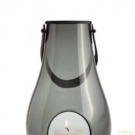 Holmegaard - DWL Lantern 29 cm - Smoked Glass