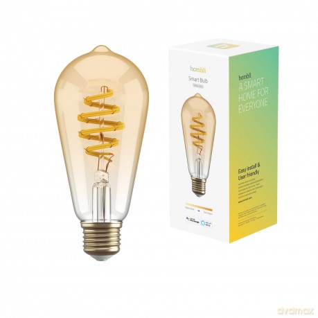 Hombli - Smart Bulb ST64 CCT Filament (E27), Amber