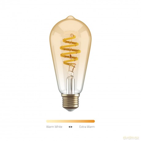 Hombli - Smart Bulb ST64 CCT Filament (E27), Amber