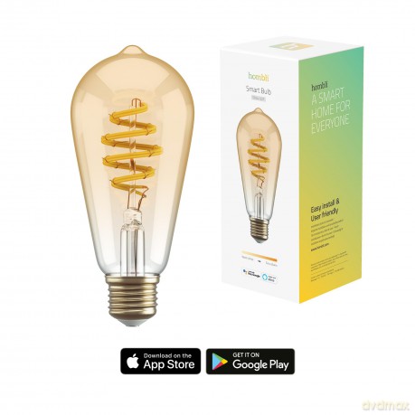 Hombli - Smart Bulb ST64 CCT Filament (E27), Amber