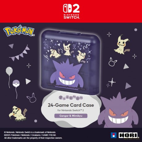 HORI - 24-Game Card Case (Gengar & Mimikyu) - Purple