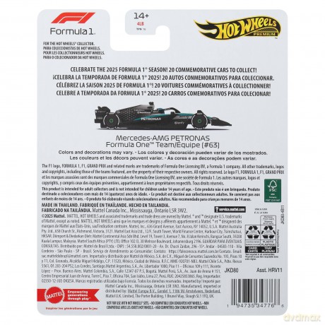 Hot Wheels - Formula 1 Mcds-Benz RC Driver 1 1:24 (JKD80)