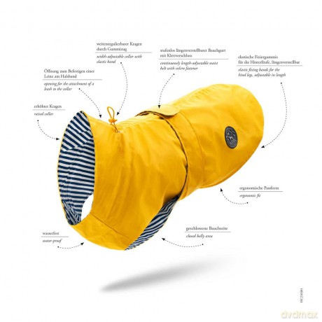 Hunter - Milford rain dog coat 45cm - yellow