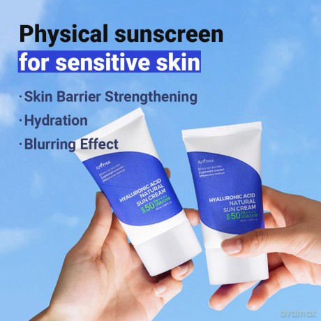 Isntree - Hyaluronic Acid Natural Sun Cream - SPF50+ PA++++ - 50 ml