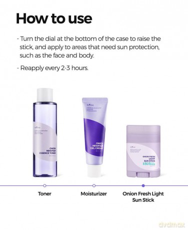 Isntree - Onion Fresh Light Sun Stick - SPF50+ PA++++ - 22 grams