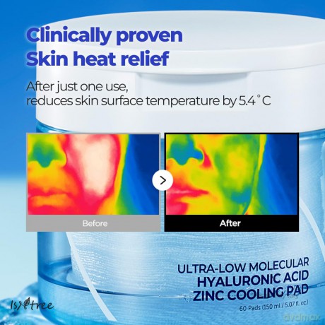 Isntree - Ultra-Low Molecular Hyaluronic Acid Cooling Pad - 150 ml
