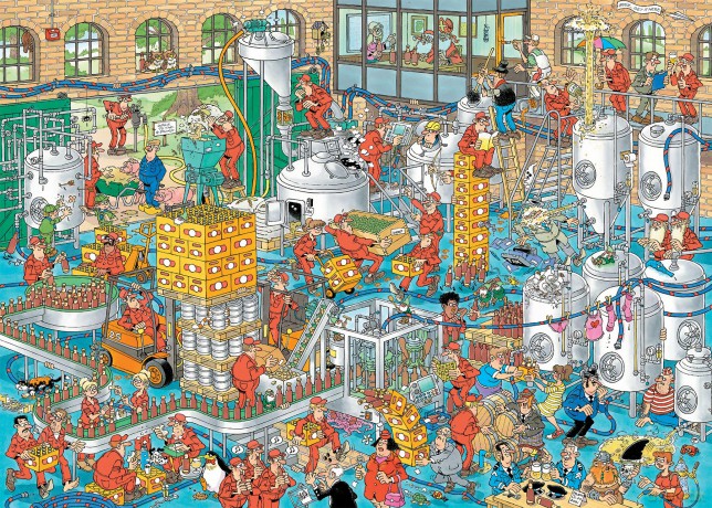 Jan Van Haasteren - The Craft Brewery (1000 pieces) [PUZZLE]