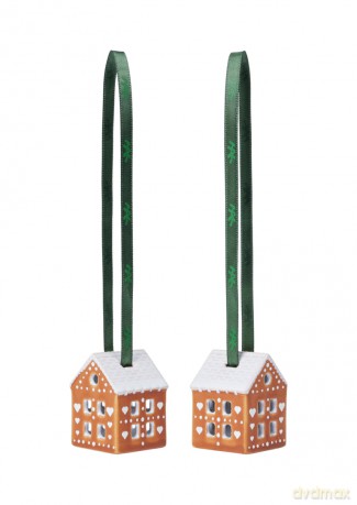 K¤hler - Gingerbread Christmas Bauble - 2 stk. - H5 cm