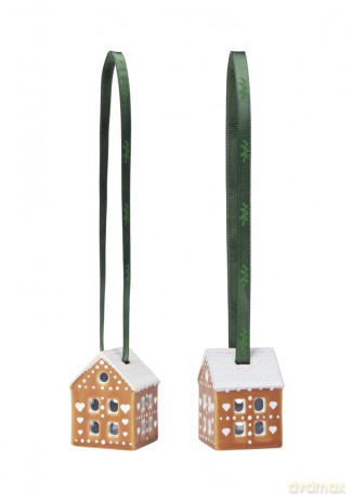K¤hler - Gingerbread Christmas Bauble - 2 stk. - H5 cm
