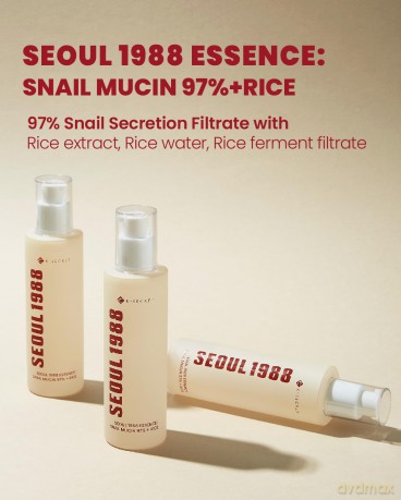 KSECRET - SEOUL 1988 Essence: Snail Mucin 97% + Rice - 100 ml