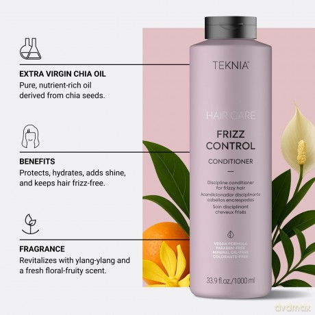 Lakm - Teknia Frizz Control Shampoo 1000 ml