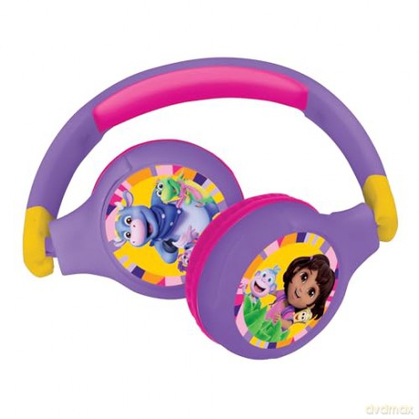 Lexibook - 2 in 1 foldable Dora Headphones (HPBT010DOR)