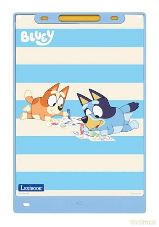 Lexibook - Bluey 11'' multicolor learning drawing E-ink tablet with stencils (CRT10BY)