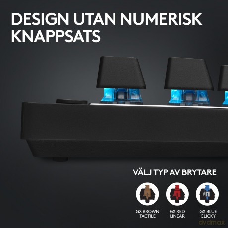 Logitech - G PRO X TKL Lightspeed - Tactile - Nordisk