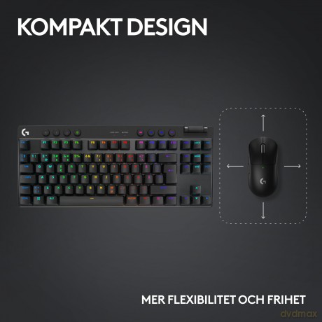 Logitech - G PRO X TKL Lightspeed - Tactile - Nordisk
