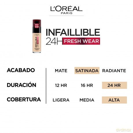 L'Oral Paris - Infaillible 32H Fresh Wear 355 Neutral Undertone foundation - 30 ml