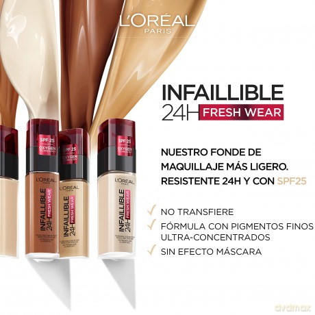 L'Oral Paris - Infaillible 32H Fresh Wear 355 Neutral Undertone foundation - 30 ml