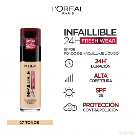 L'Oral Paris - Infaillible 32H Fresh Wear 355 Neutral Undertone foundation - 30 ml