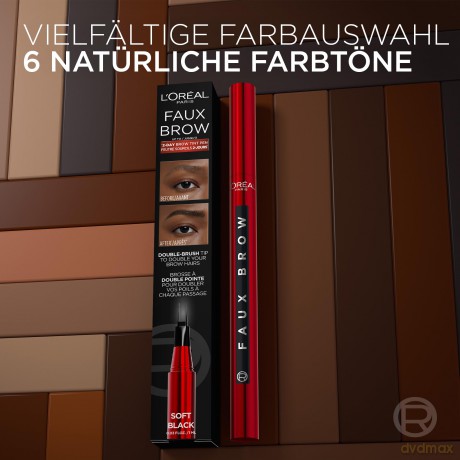 L'Oral Paris - Infaillible Faux Brow Pen - 393 Soft Black