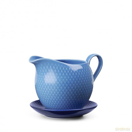 Lyngby Porceln - Rhombe Color Sauce Boat 67 cl - Blue