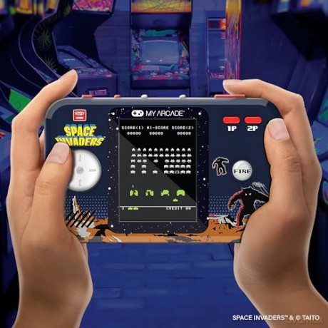 My Arcade - Space Invaders Portable Gaming System + Travel Case