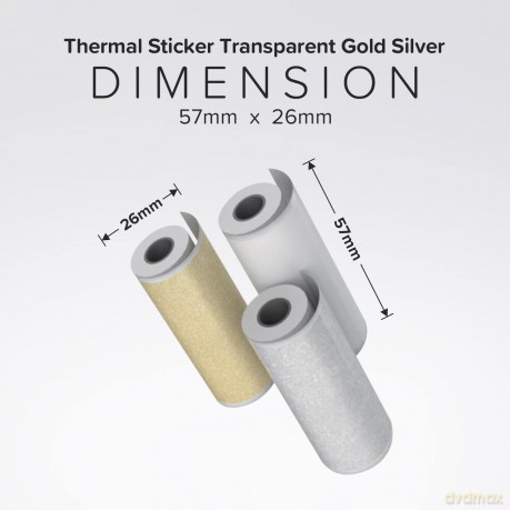 MyFirst - Camera Insta Thermal Sticker Transparent 2.0 (FC5706SA-NC01)