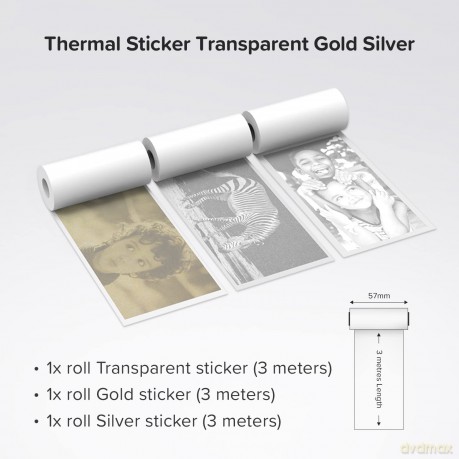 MyFirst - Camera Insta Thermal Sticker Transparent 2.0 (FC5706SA-NC01)