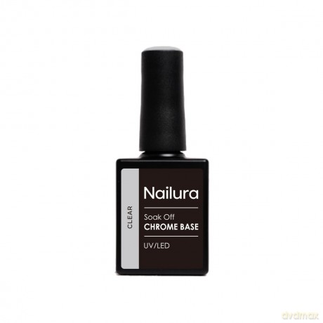 Nailura - Chrome Base Clear Gel - Clear - 10 ml