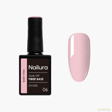 Nailura - Fiber Base - Baby Pink - 10 ml