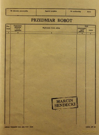 Przedmiar Robót - Marcin Sendecki [KSIĄŻKA]
