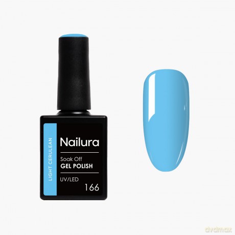 Nailura - Gel Polish 166 - Light Cerulean - 10 ml