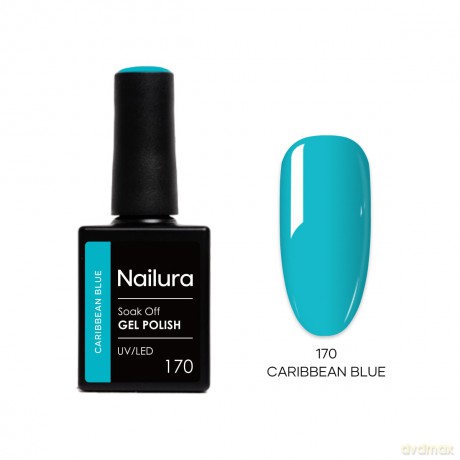 Nailura - Gel Polish 170 - Caribbean Blue - 10 ml