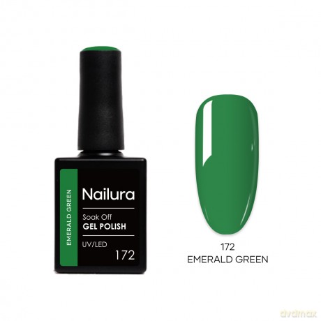 Nailura - Gel Polish 172 - Emerald Green - 10 ml