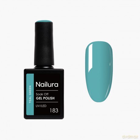 Nailura - Gel Polish 183 - Teal Green - 10 ml