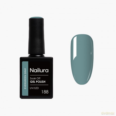 Nailura - Gel Polish 188 - Evergreen Gray - 10 ml