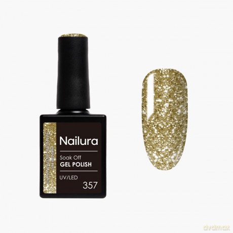 Nailura - Gel Polish 357 - Champagne Bronze Shimmer - 10 ml
