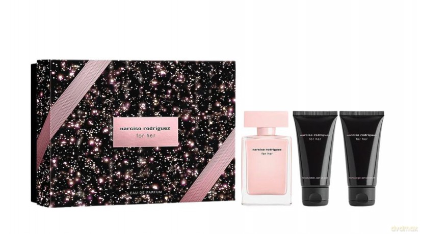 Narciso Rodriguez - Gift Set - For her EdP 50 ml + Body lotion 50 ml + Shower gel 50 ml